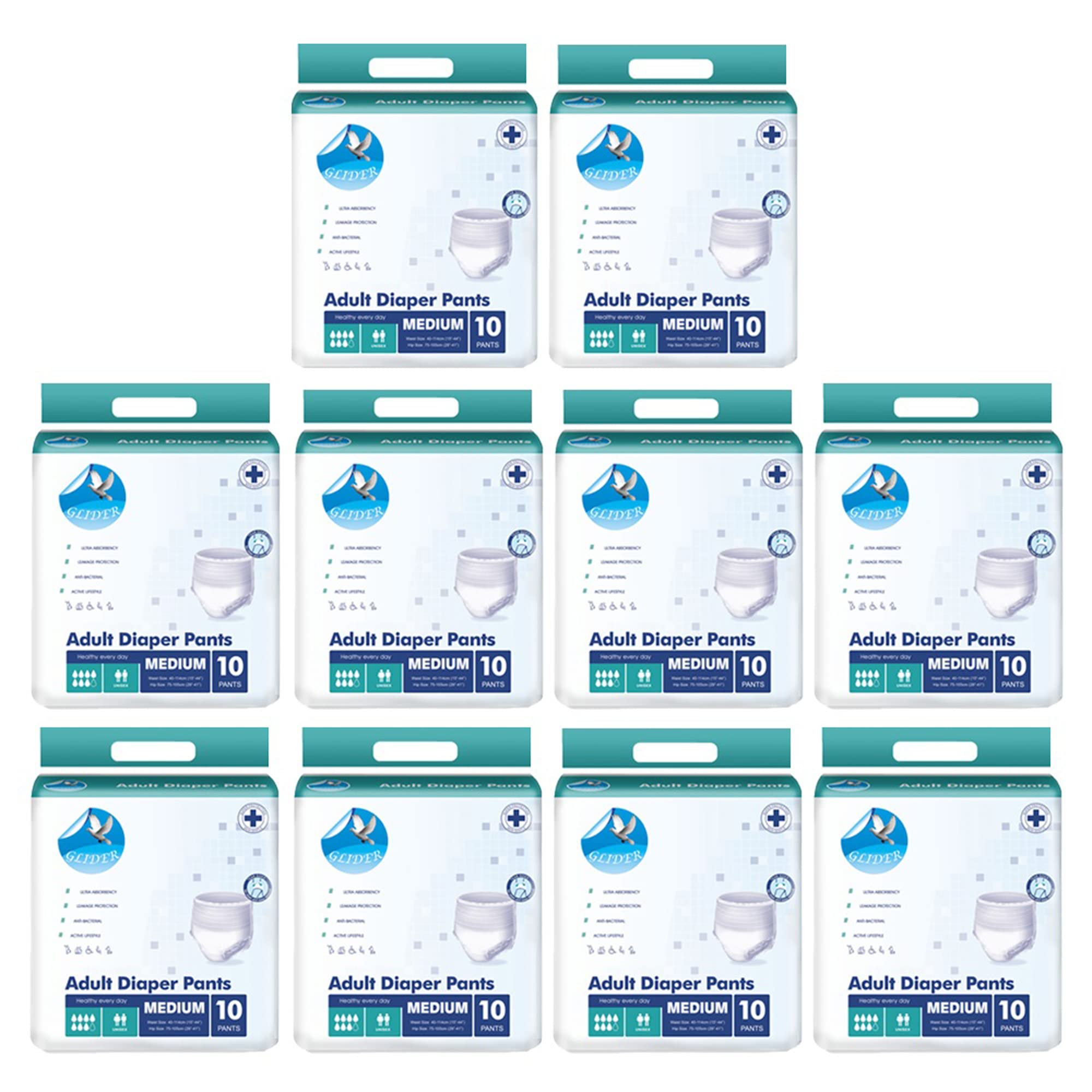 See full amazon price history chart for GLIDER Unisex Adult Diaper Pants Medium With Wetness Indicator & Superior Absorbency (15-44 Inch, 40-115 Cm) (Pack Of 10 (100 Count)) GLIDER Unisex Adult Diaper Pants Medium With Wetness Indicator & Superior Absorbency (15-44 Inch, 40-115 Cm) (Pack Of 10 (100 Count)) (B09BFZYR4M) Amazon Price History, Amazon Price Tracker