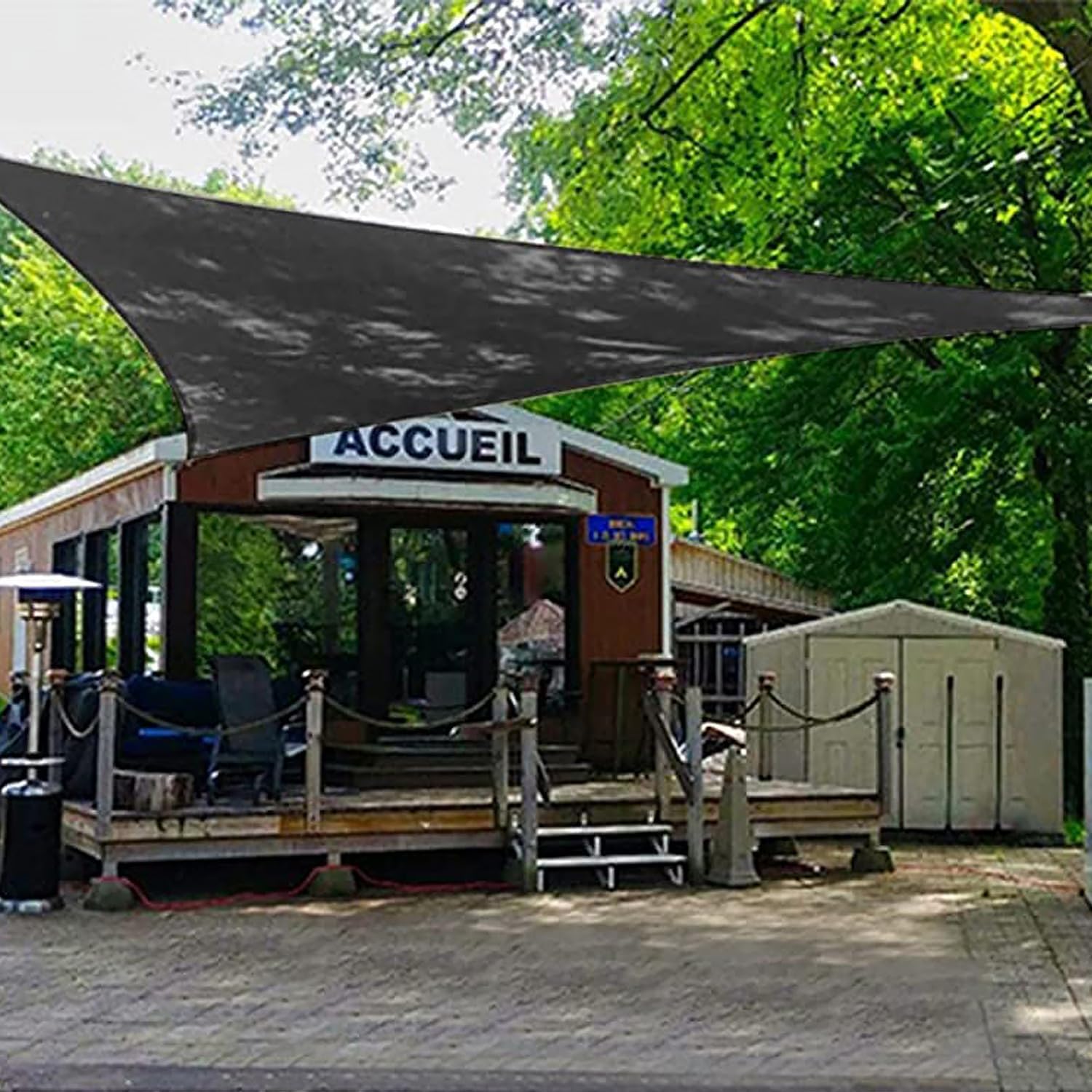 40% 30 X 30 FT Black Shade Cloth, Outdoor Woven Sun Shade with Grommets, Durable Breathable Netting Shading Antifreezing for Patio, Garden, DIY Home, Plants Cover, Greenhouse, Dog Kennel