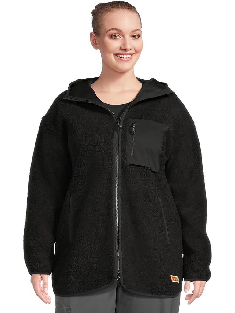 Black Fjällräven Vardag Pile Fleece Long
