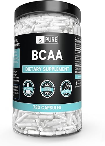 Miniatura 4 de PURE ORIGINAL INGREDIENTS Paquete de cápsulas de monohidrato de creatina, BCAA y L-glutamina, sin rellenos, siempre pura