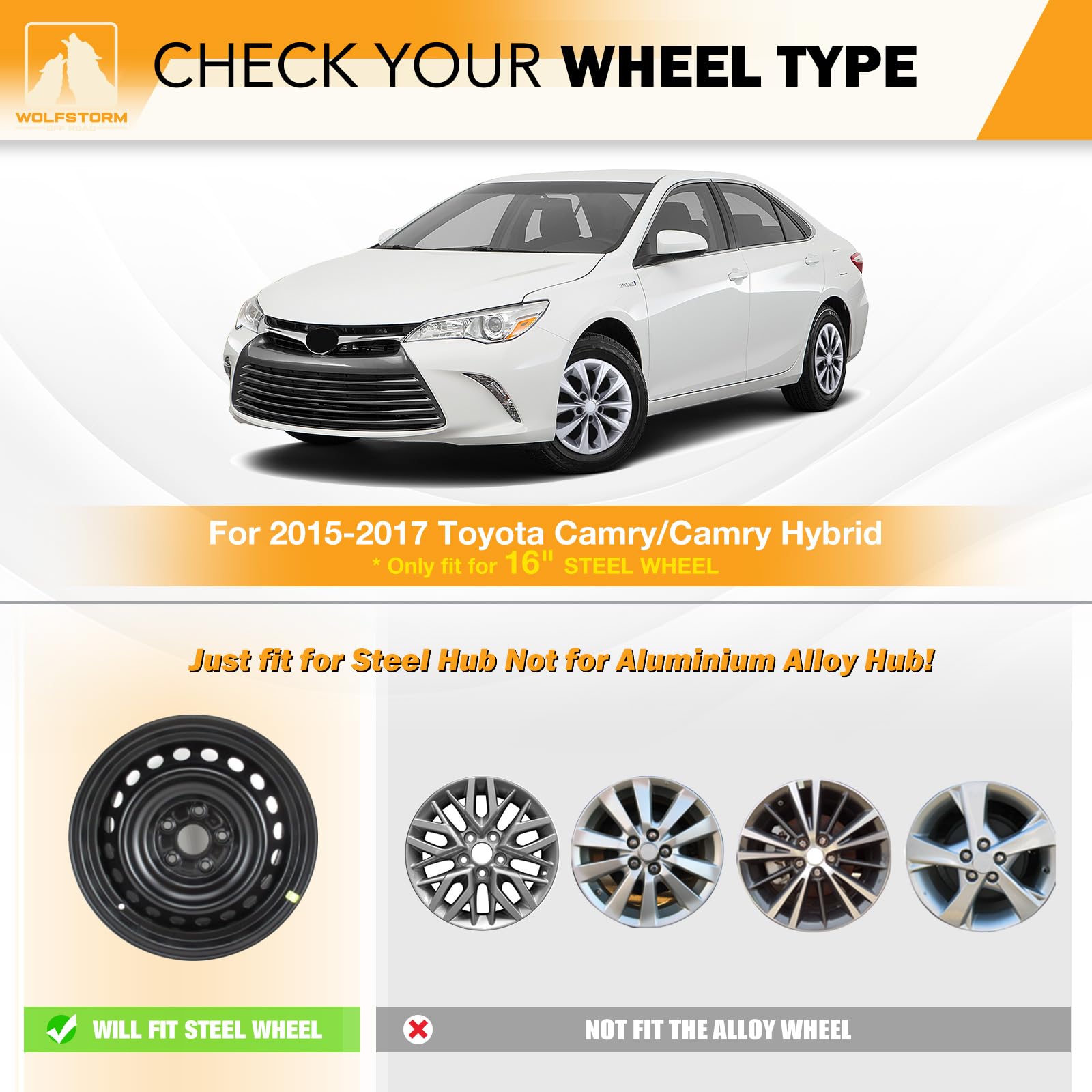 Technical Precision Replacement for Ford F 450 Year 2007 6X19.5IN Classic Series Simulator KIT W/Oval Holes W/ 29839 29884 8C34 1015 DB F2567 Wheels