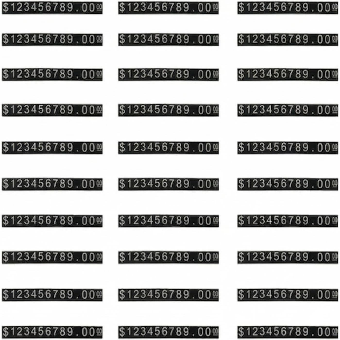 30pcs Price Tag Number Letter Price Cube Display Adjustable Watch Ring Jewelry Dollar Pricing Label Stand