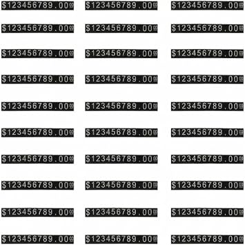 30pcs Price Tag Number Letter Price Cube Display Adjustable Watch Ring Jewelry Dollar Pricing Label Stand