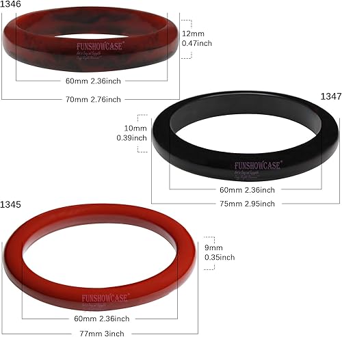 Miniatura 3 de Funshowcase Surtido de brazaletes, joyería, resina de silicona, molde de 3 formas en conjunto
