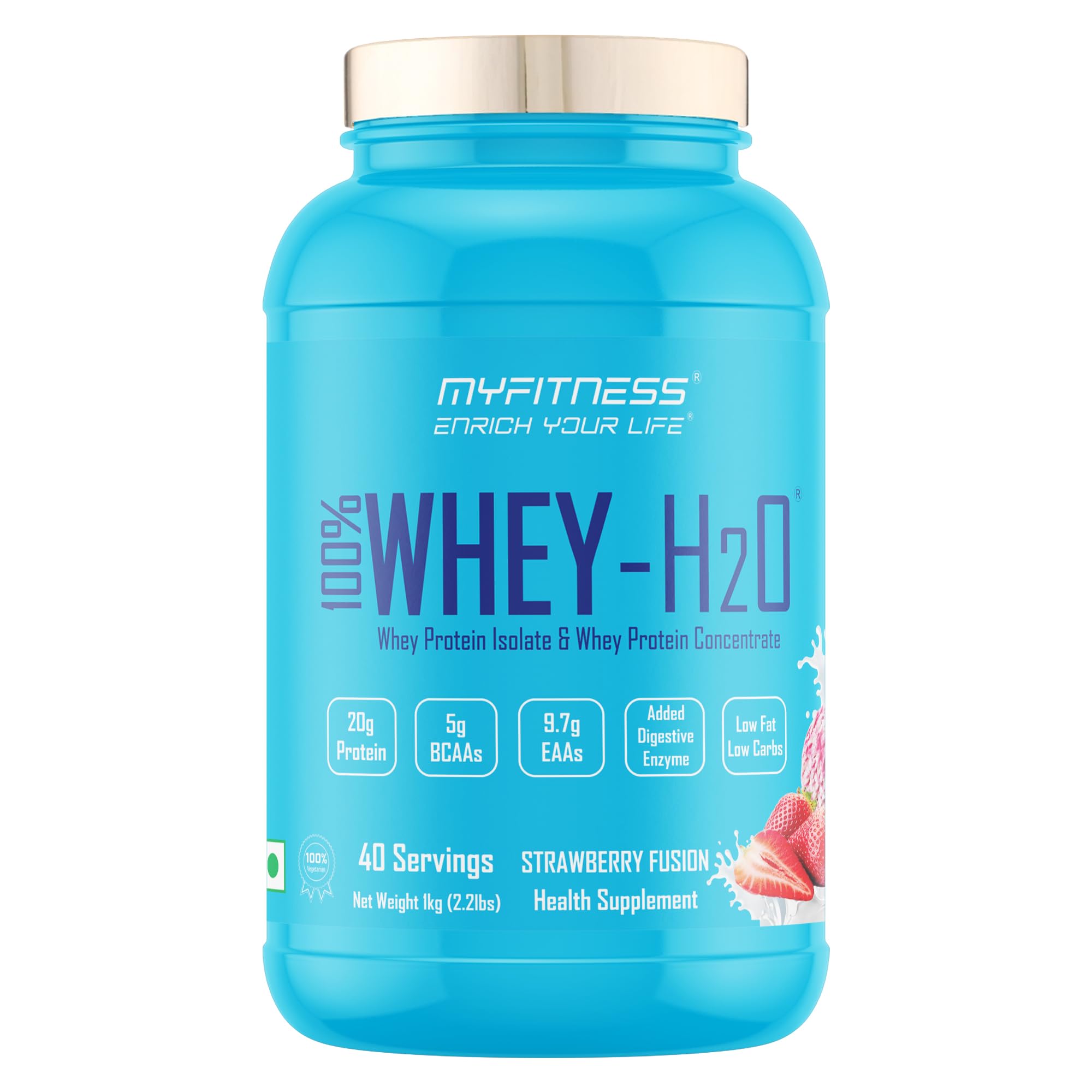 Myfitness Protein Powder 2kg Rich Chocolate 80 Servings | 100% Whey H2O | 80% Protein Per Serving | Isolate & Concentrate Blend | Added Digestive Enzymes | Whey Protein Powder — Amazon image 12