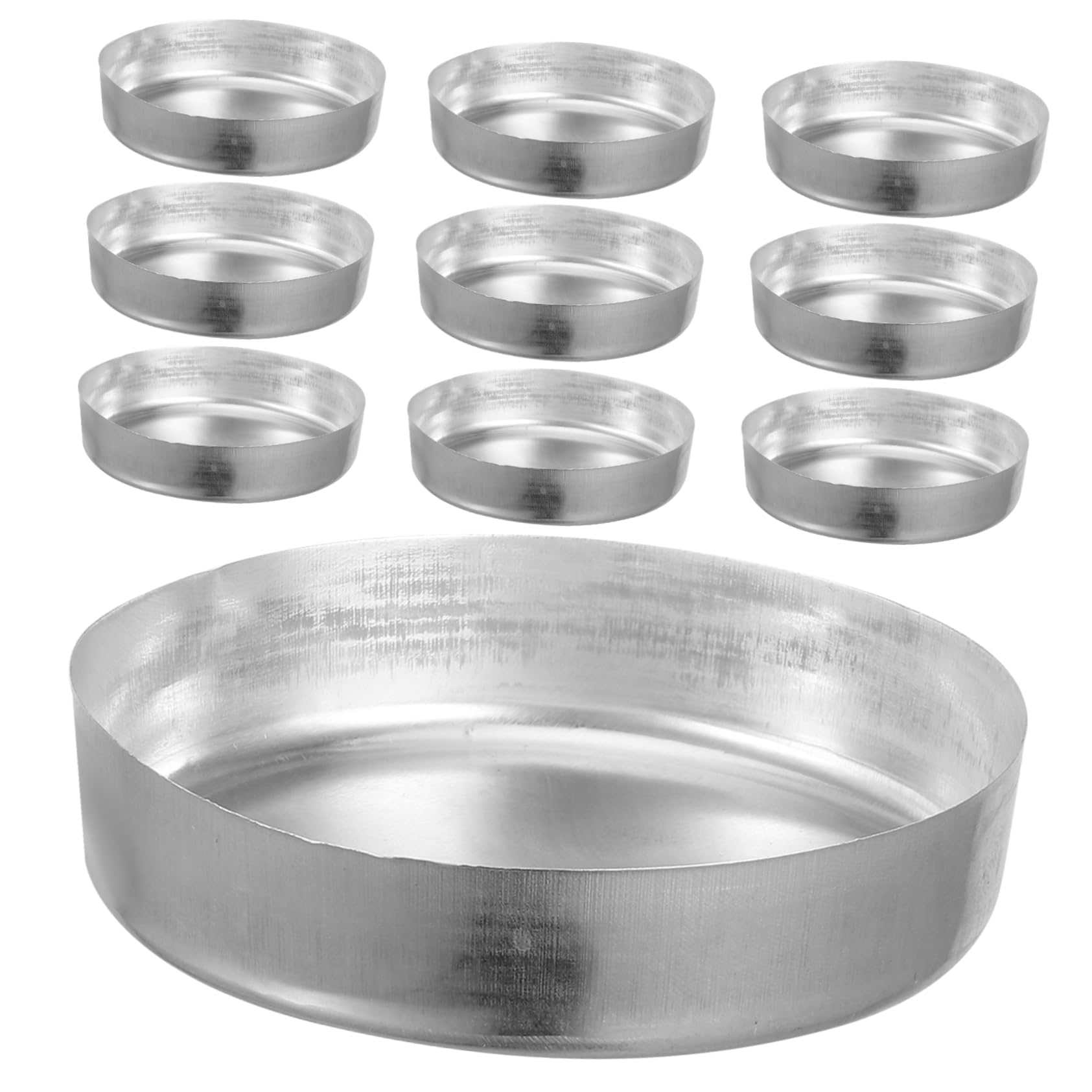 Cabilock 5 Series Plato De Pesaje Peso Bandejas Pesar Para Polvo Medida Muestras Platillos De Pesaje Botes De Pesaje Platos De Pesaje Placas De Muestra Plata Aluminio 10 Piezas X 5