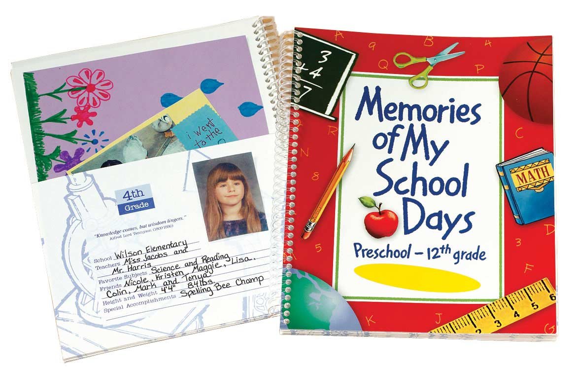School Days Book, Keepsake Memory Album for Preschool through 12th Grade