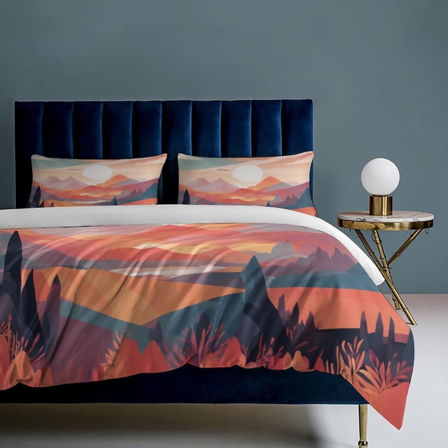 Ambesonne - Colcha De Mediados De Siglo, Diseño De Cuadrícula