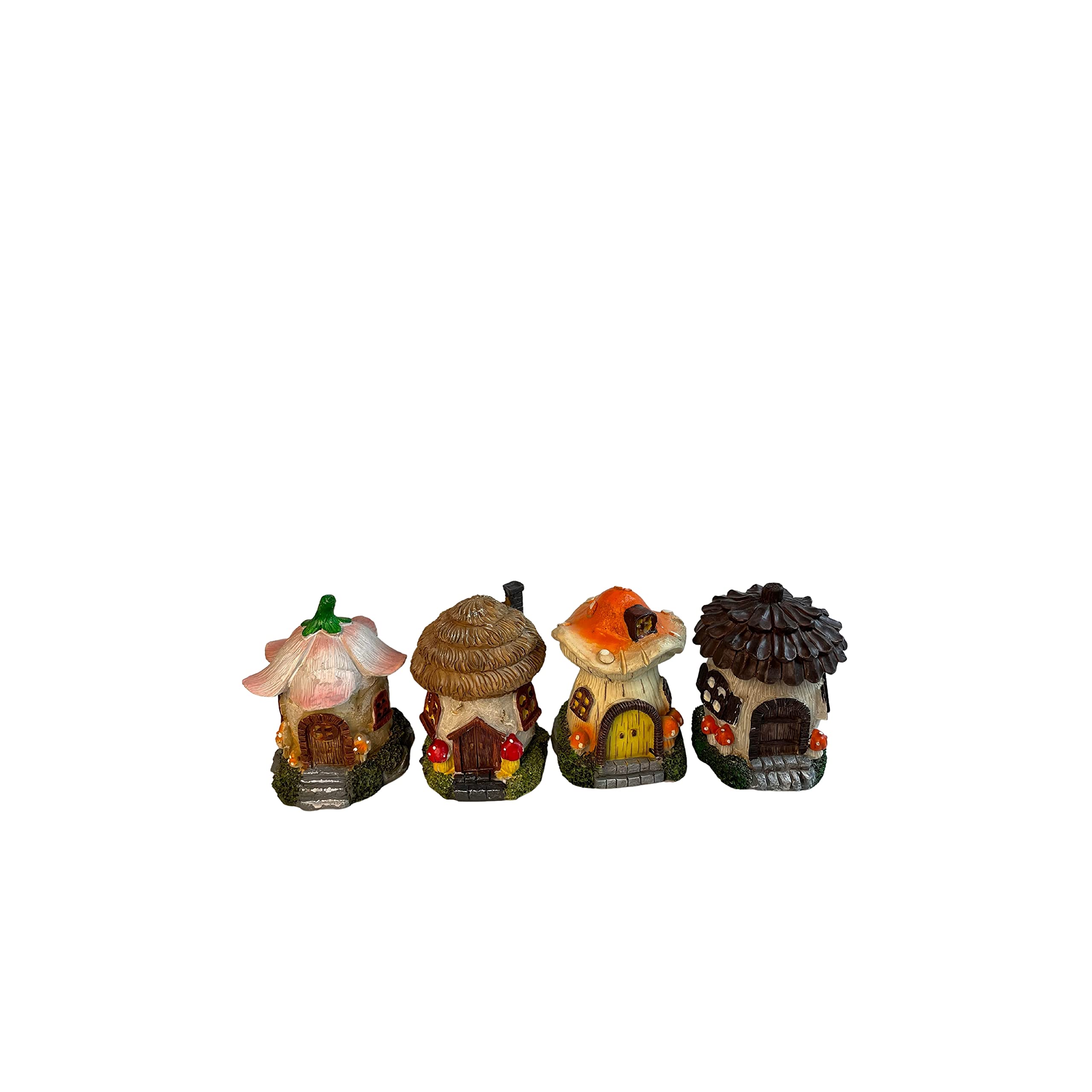 Gnome-A-Palooza Mini-Feengartenhaus – Harz, Handbemalt, 12,7 Cm, Für Garten & Deko