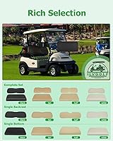 Vista 3 de Cojín inferior del asiento delantero para EZGO TXT 1994-up, cojín de asiento delantero de carrito de golf, negro, cojín de repuesto individual