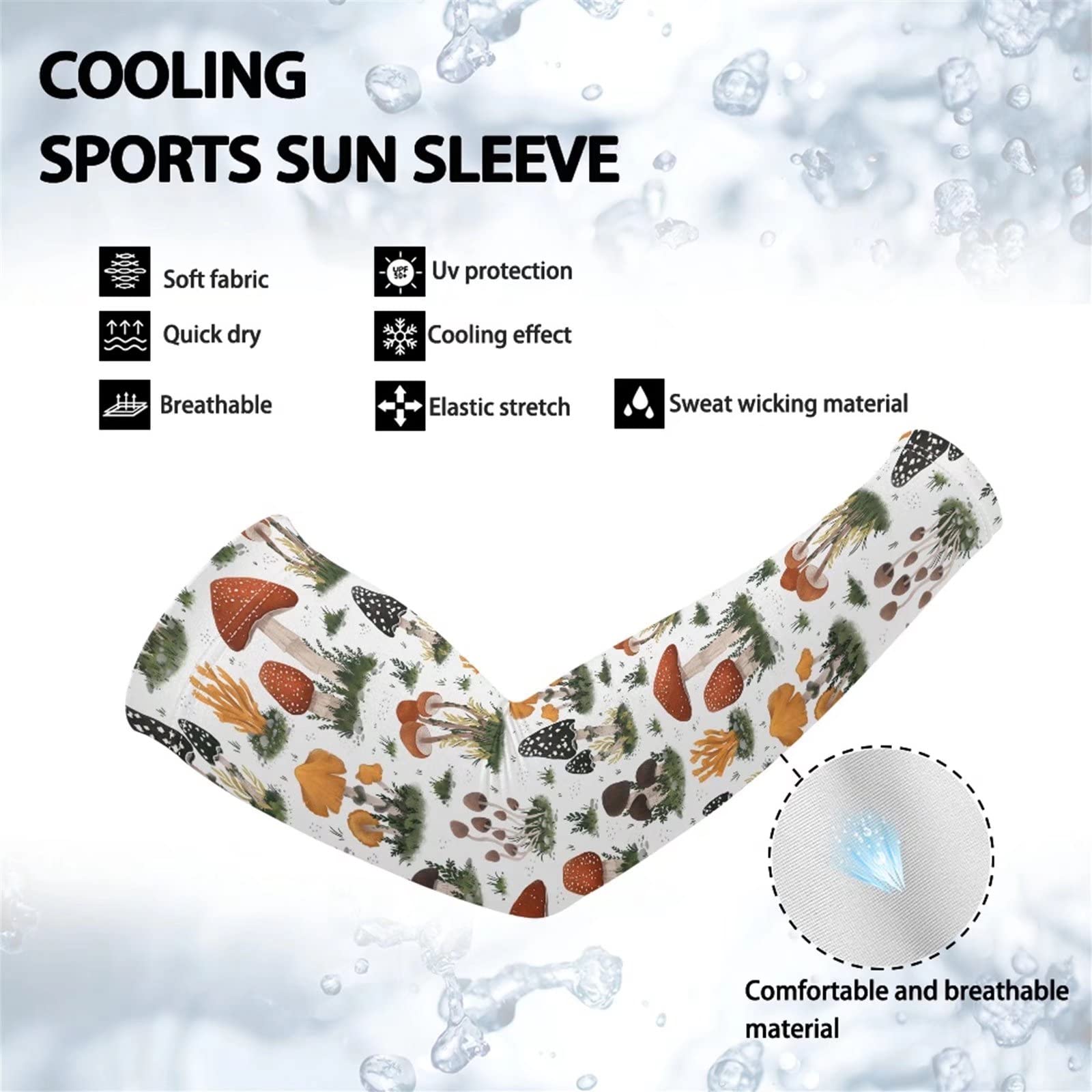 Biyejit Mangas de brazo Protección solar UV Enfriamiento para conducir Ciclismo Golf Pesca