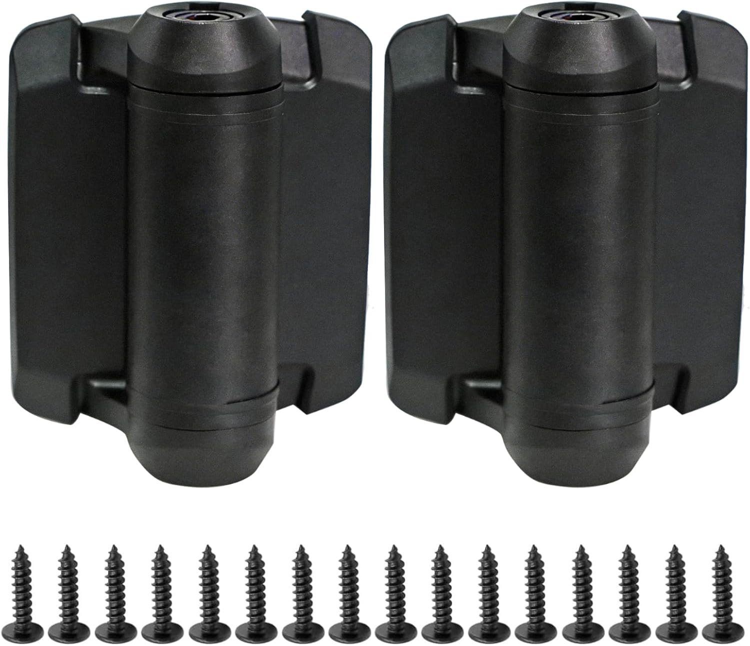 Heavy Duty Self Closing Gate Hinges, Pool Gate Hinges with Safety Cap Weatherproof & Rust-Resistant, Adjustable Tension Fence Hinges Kit for Outdoor Wooden Vinyl Metal Gates