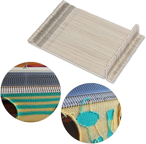 Miniatura 2 de Aguja de la máquina de tejer, 50 unidsNeedle agujas de acero Set máquina de tejer máquina de tejer accesorio cm apto para LK100 LK150 KH360