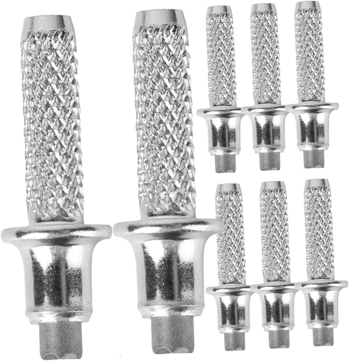 VILLCASE 8pcs Mountaineering Stick Tip Tips for Trekking