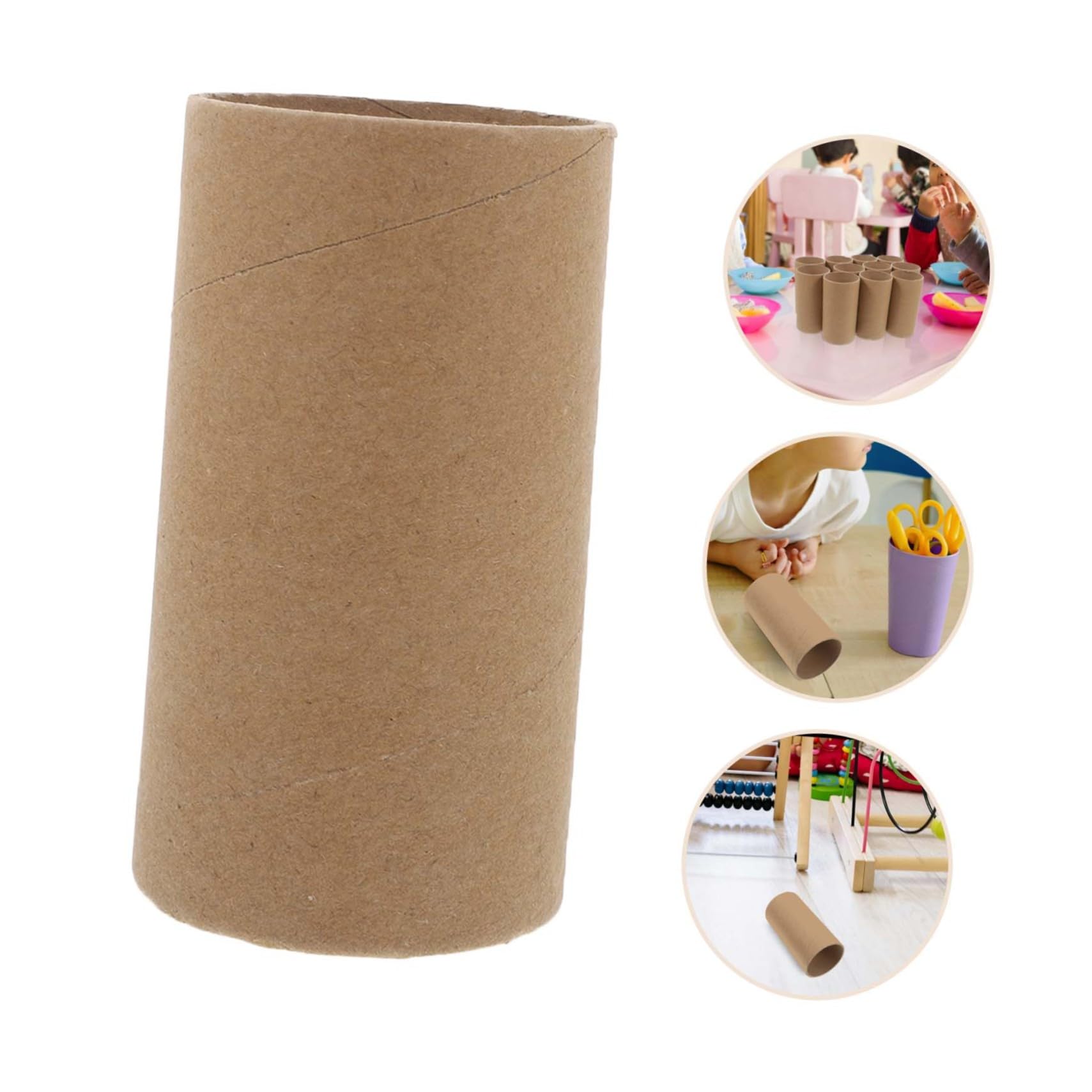 Hemobllo Tubo De Cartón Artesanal Para Manualidades 30 Piezas Color Natural Diámetro 5,2 Cm Niños Materiales Creativos Uso Escolar Bricolaje Jardín Infantil Pintura