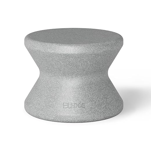 Ledge Lounger Signature Side Table - In Pool Side Table for Pool Ledges up to 10" inches deep - Indoor -Outdoor All Weather Side Table for Porch, Patio, Garden, Backyard, Pool and Beach (Granite Gray)