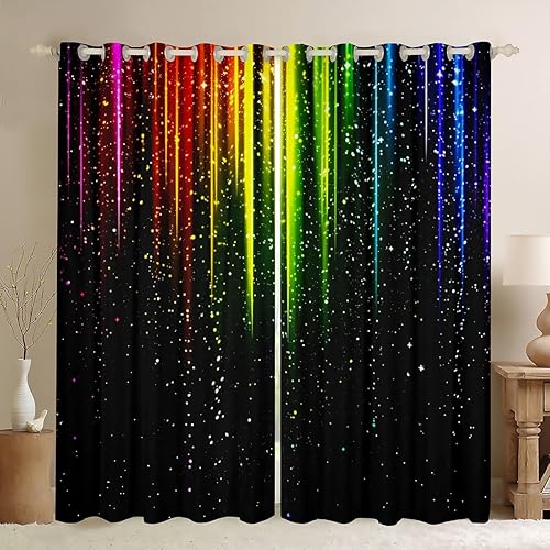 Miniatura 12 de Manfei Cortinas musicales para ventana, diseño retro con notas musicales impresas, para dormitorio, sala de estar, tema musical, tratamiento de