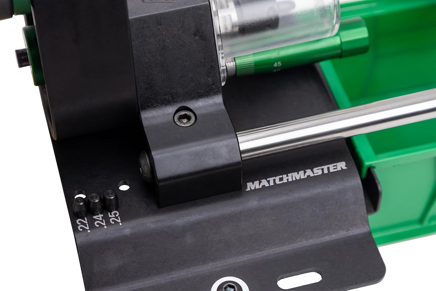 RCBS MatchMaster Precision Case Trimmer, Competition Grade Brass Trimming Tool with Micrometer Adjustment, 3-Way Carbide Cutter, Trims, Chamfers, and Deburrs in One Pass