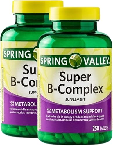 Unique Bundle Store Complejo súper vitamina B – 250 tabletas, vitaminas del complejo B, complejo B, folato de biotina B12 B6, suplemento diario de