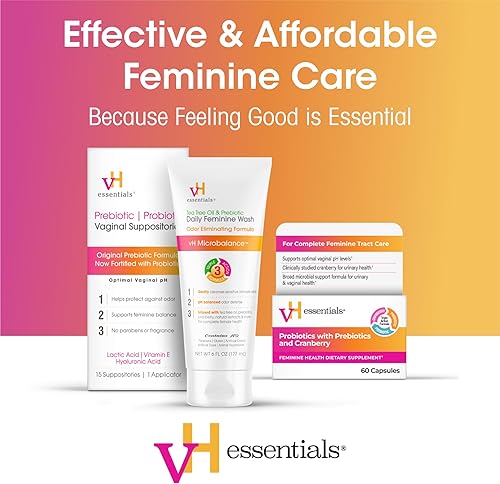 Miniatura 6 de vH essentials Probióticos para mujeres con prebióticos, arándano y vitamina C  120 cápsulas  Paquete de 2  Probióticos vaginales que apoyan el