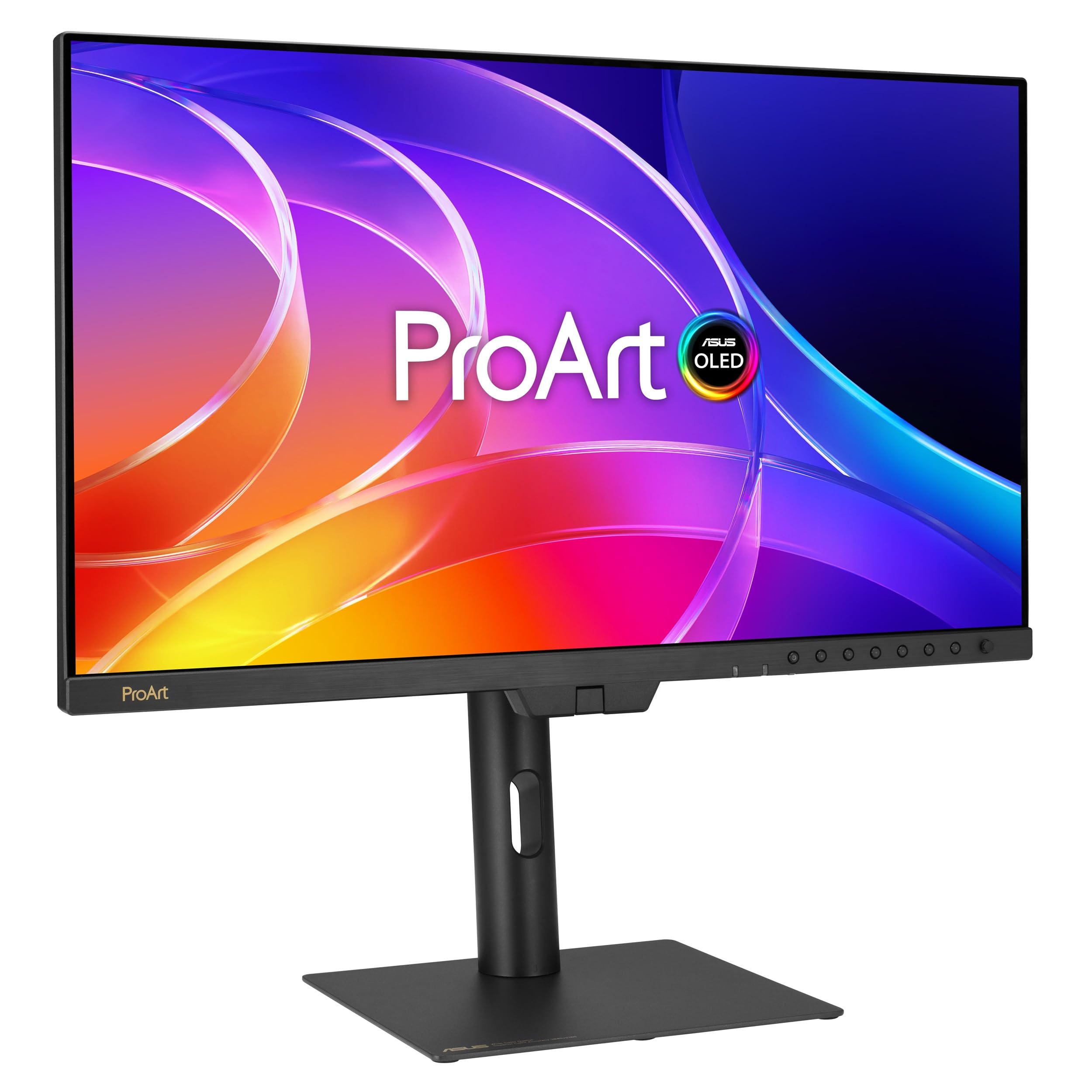ASUS PROART DISPLAY OLED PA27USD, Monitor Professionale da 26,5", Nero | 4K UHD QD-OLED (3840x2160), 240Hz, 0,1ms, Colorimetro, Auto Calibrazione, Dolby Vision, Calman Verified, Supporto Ergonomico