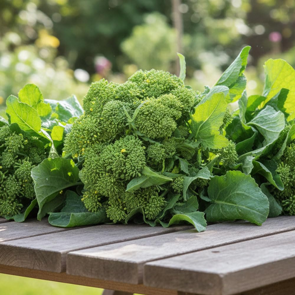 CIMA di Rapa Novantina Seeds – Late Sprouting Turnip-Top – Tender Broccoli-Style Florets – High Yield Heritage Italian Variety
