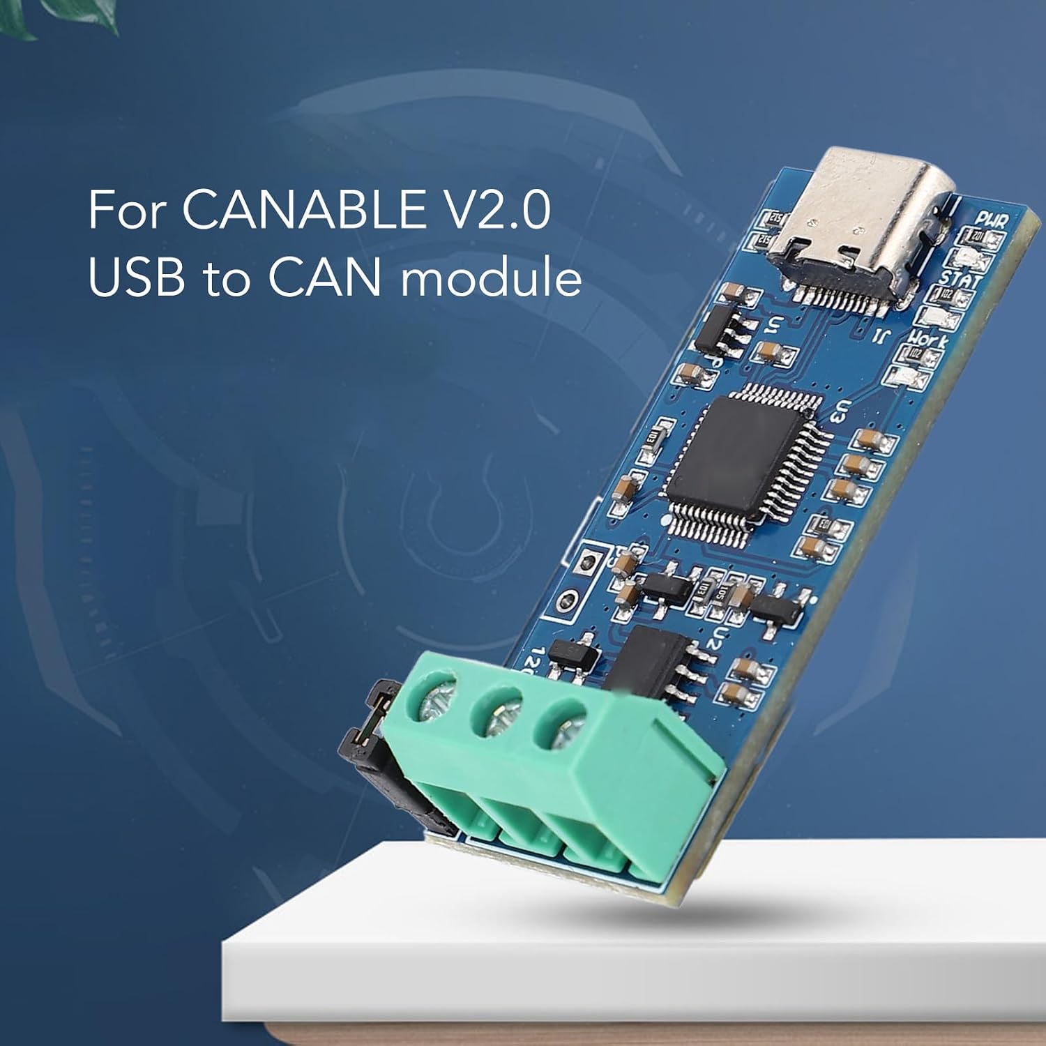 USB to CAN Module Converter Adapter for CAN2.0A CAN2.0B CAN FD Bus Analyzer V2.0 LED Indicator Type C Power Supply for Efficient Data Analysis Support