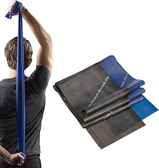 Resistance Bands Set, Advanced Kit, Blue, Black, Latex Elastic Bands for Exercise & Physical Therapy, Strength Training for Upper & Lower Body Fitness