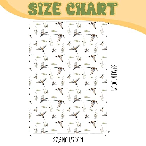 Miniatura 4 de Honeydak Funda de asiento de automóvil de pato mallardo, fundas para asiento de automóvil, toldo de lactancia infantil Minky, mantas de lactancia