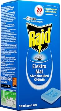Raid Elektro Mat Kokusuz Tablet 20li