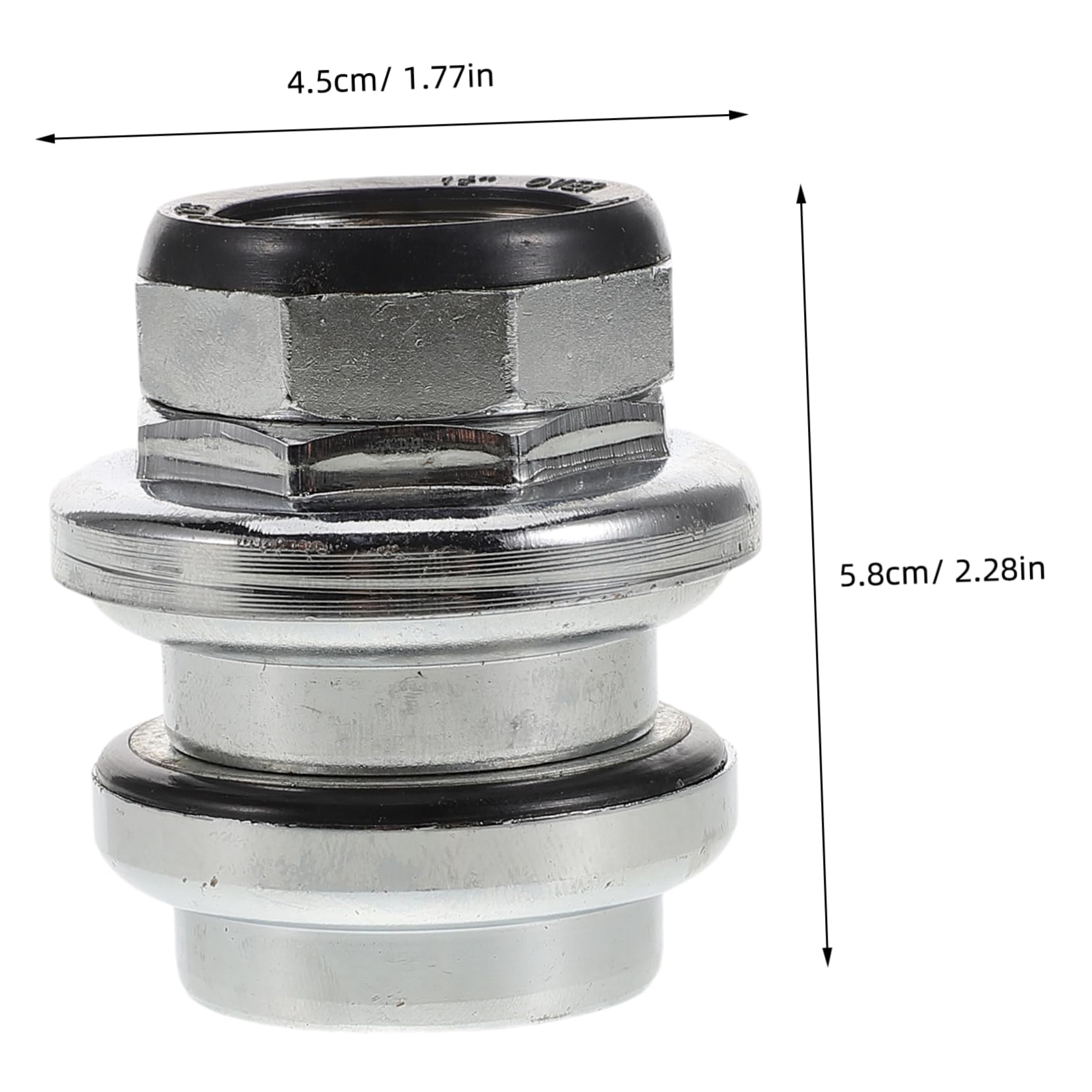 Garneck Titanium Bike Stem Cap Spacers Bike Headset Replacement Headset for Bikes Taper Bearings Cycling Front Mountain Bike Forks Bicycle Headset Headsets Threadless Sealed Fitting Steel