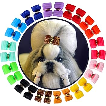 shih tzu top knot accessories