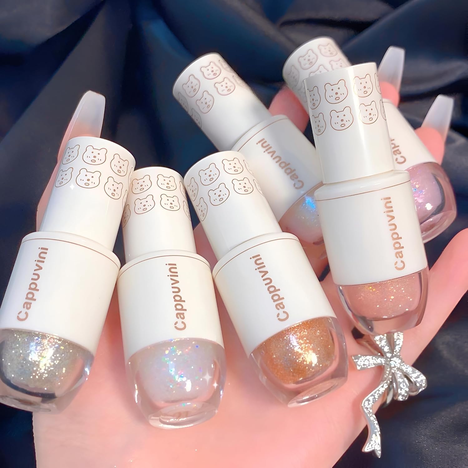 CAPPUVINI Starry Eyeshadow Liquid | Sparkling Liquid Formula | Multi-Use Highlighter & Long-Lasting Wear | Metallic Shimmer Finish | 6 Pastel Rose-Infused Shades | Dual-Purpose Eyeshadow & Highlighter Function (06#Broken Diamond, 4g)-image-18