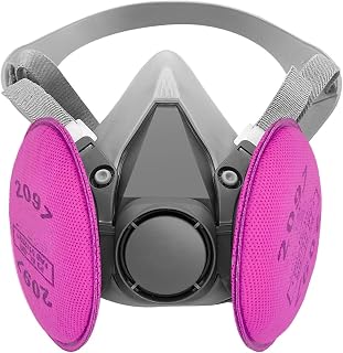 Respirator Mask with Filters, Dust Respirator Mask for Epoxy Resin, Asbestos, Lead Paint
