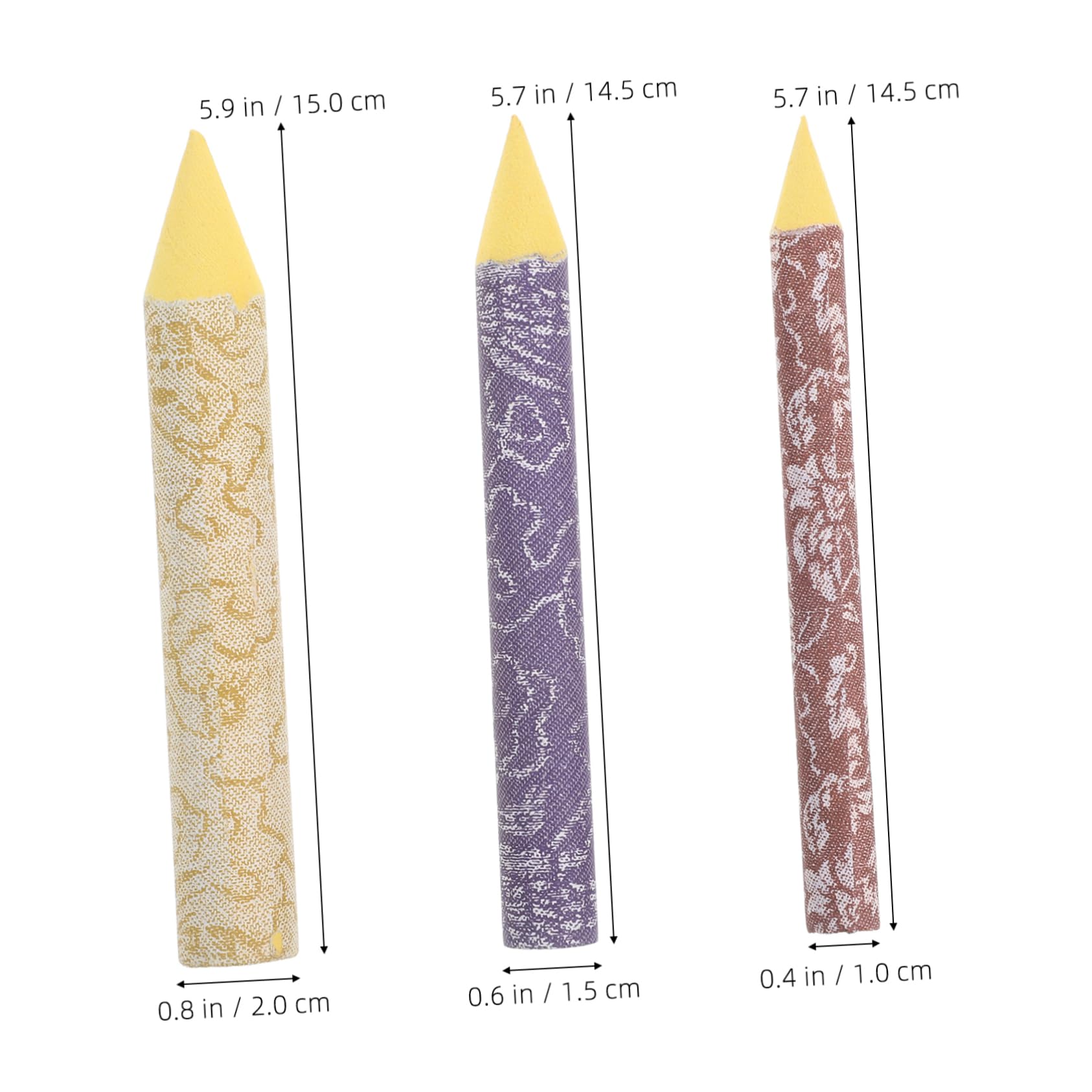 LALAFINA Professional Sketching Tools 3pcs Eraser Pen Blending Sticks Sketch Wipes for Artistic Creations