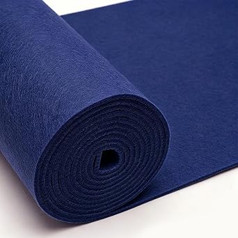 Felt Roll Felt Fabric 30 cm x 250 cm Sold by the Metre 4 mm Thick Felt Mat Felt for DIY Storage Bag Patchwork Sewing Felt for Crafts Decoration Sapphire Blue