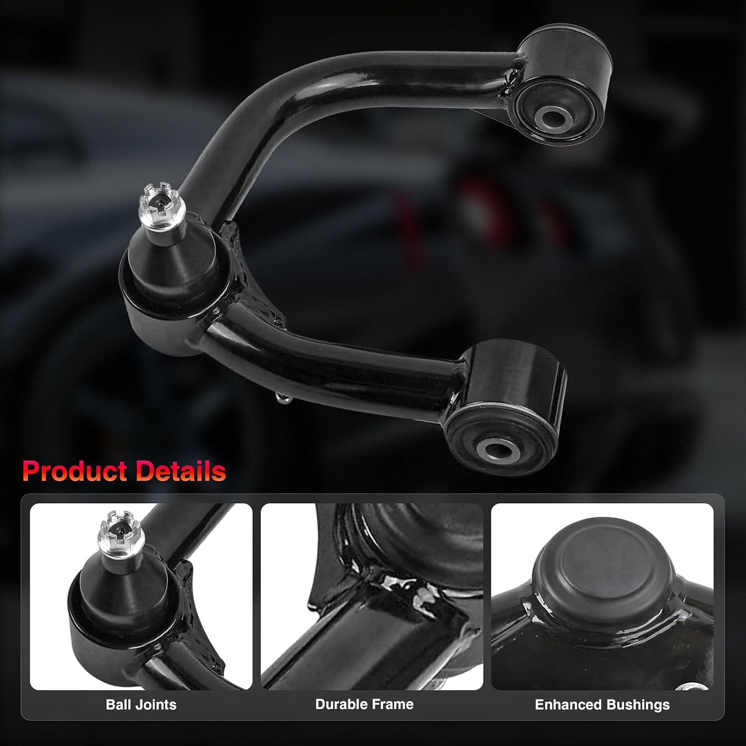 2-4" Lift Front Upper Control Arms with Ball Joint For 2003-2022 T-oyota 4Runner, 2007-2014 FJ Cruiser, 2003-2009 Lexus GX470, 2010-2016 Lexus GX460，Suspension Kit Adjustable Control Arm 2pcs