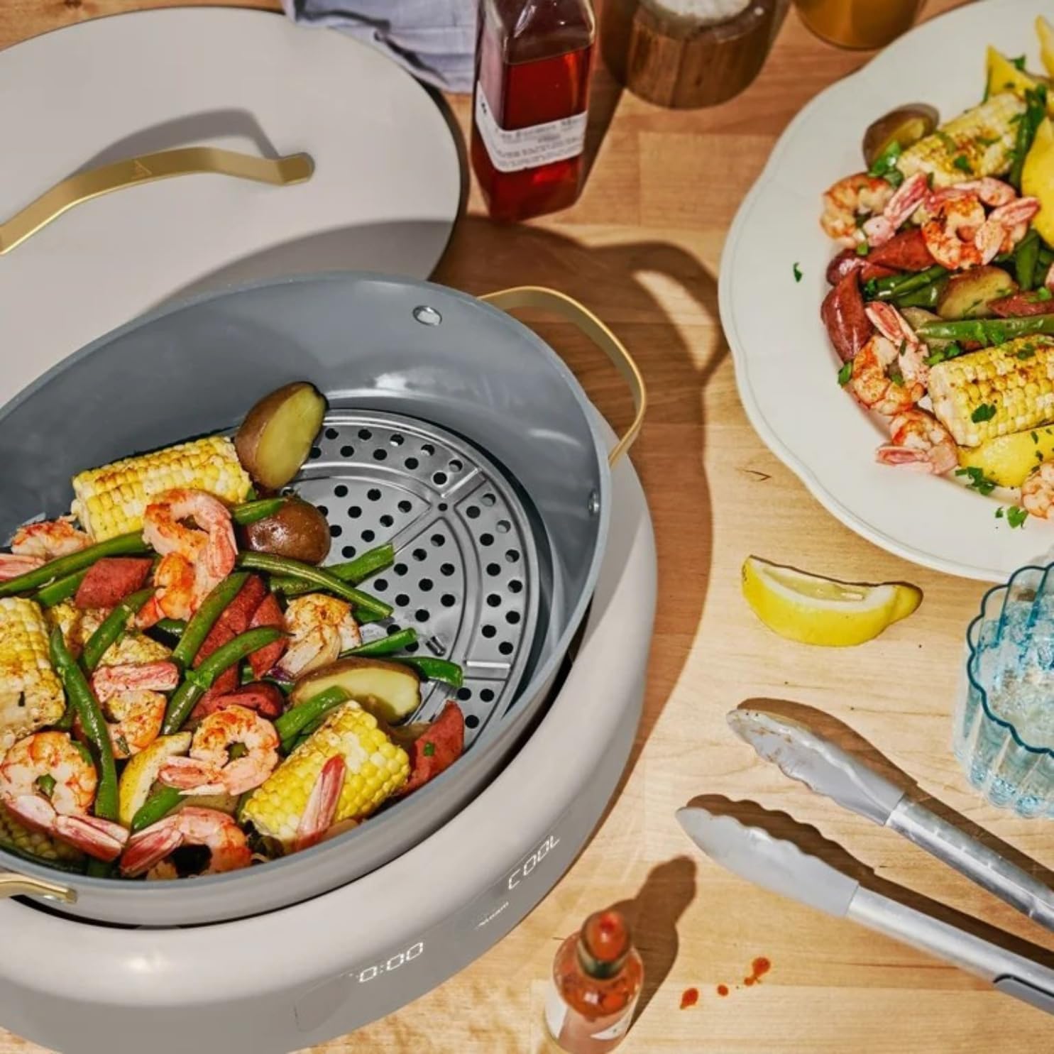 Multi-Cooker 6-Quart 10-in-1 Electric Multi Cooker, Digital Controls, Slow Cook, Steam, Sauté & Rice, Oven-Safe Nonstick Pot