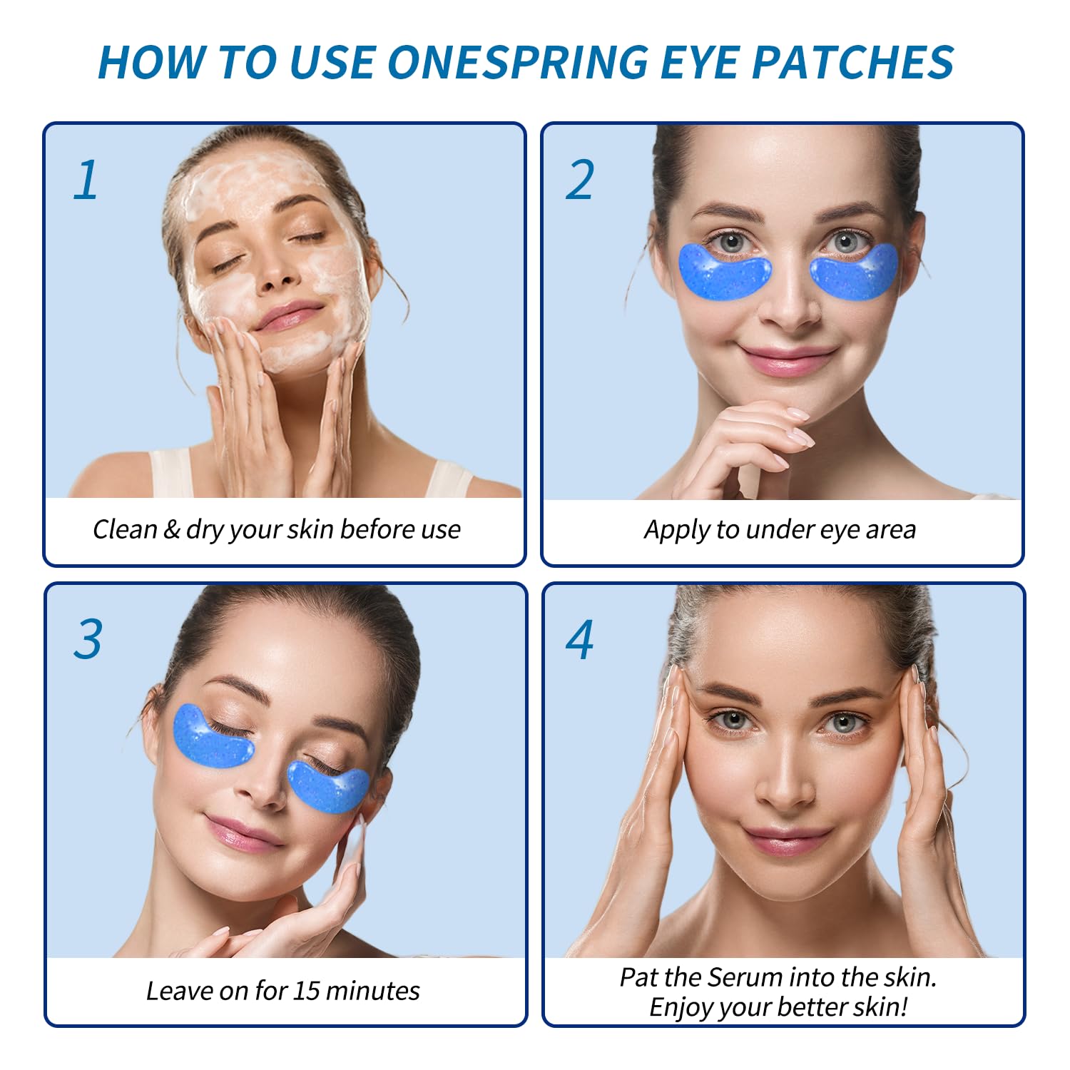 Eye Gel Pads (24 Pairs) - Under Eye Patches for Puffy Eyes, Wrinkles, Dark Circles, Natural Collagen Eye Gels, Under Eye Mask Patches for Face to Soothe Puffiness, Eye Bags - Image 7