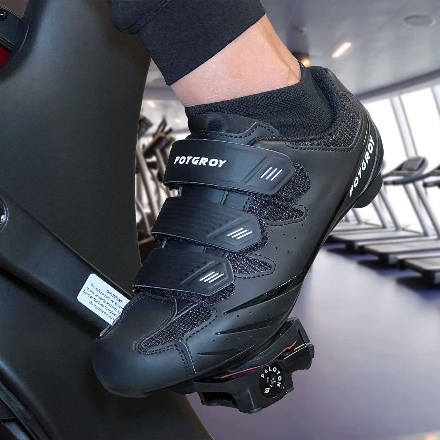 Hombre Zapatillas de Ciclismo para Mujer, Zapatillas Peloton Compatibles SPD ARC Look Delta con Tacos, Zapatillas Unisex Montar Bicicleta Interior, Zapatillas Bicicletas de Carretera Exterior