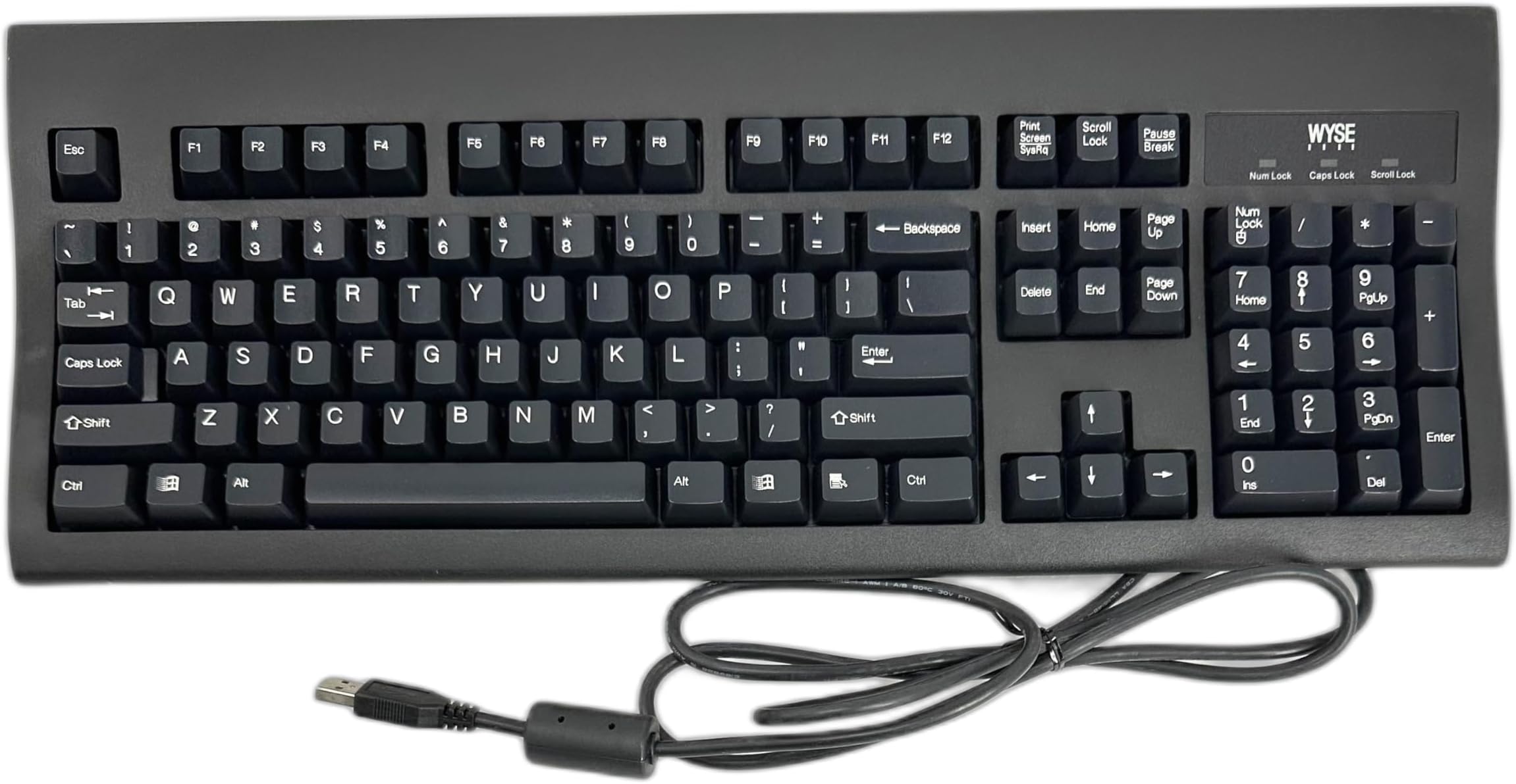 New Genuine Keyboard Fits WYSE/DELL English USB Wired Black 901716-06L KU-8933, 901716-06L, TN8FD, 0TN8FD,104K, Corded, KU8933