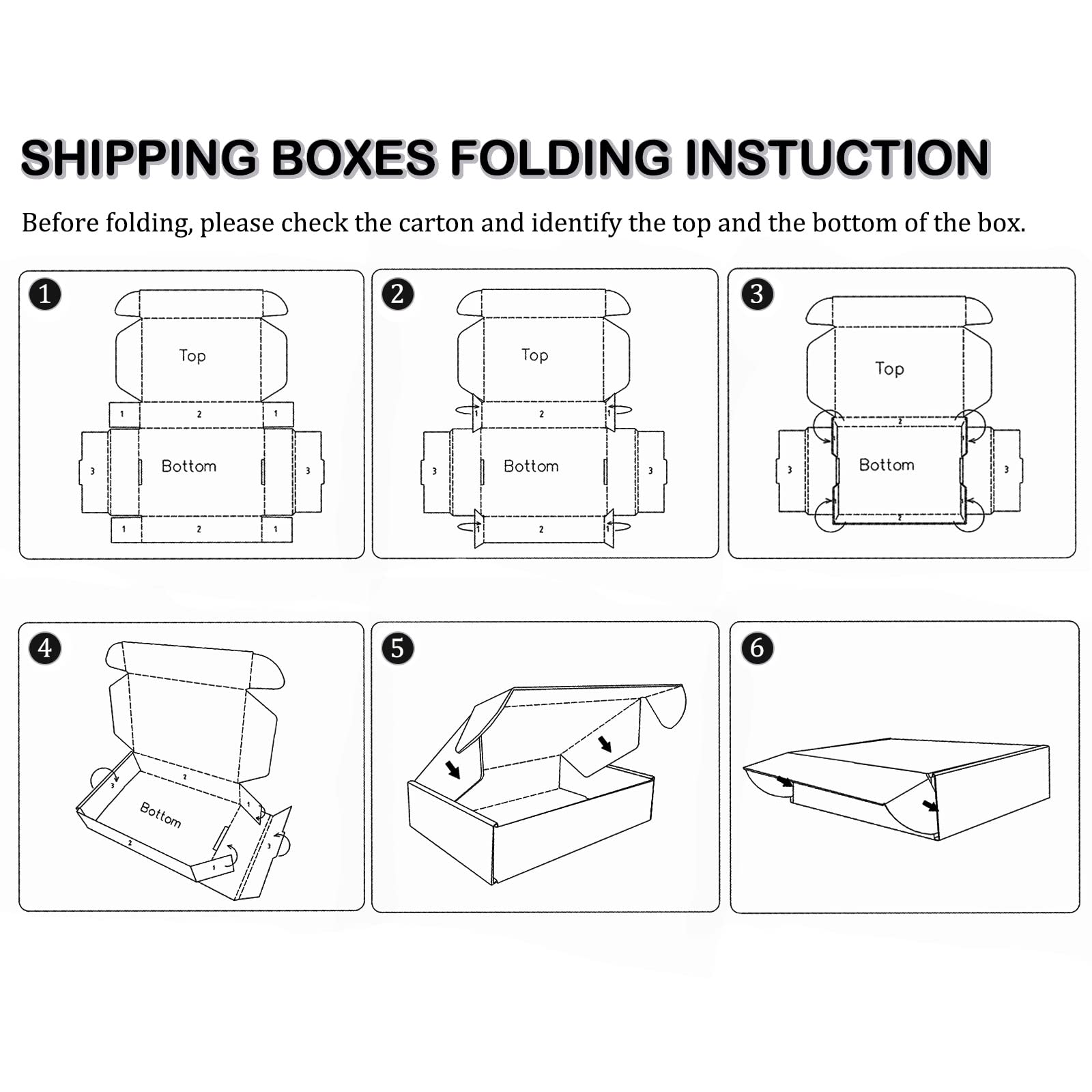 Cajas De Envío Pulgadas, Paquete 20, Cartón Corrugado , Correo Medianas Para Embalaje Pequeñas Empresas, Blanco, 12 X 9 4