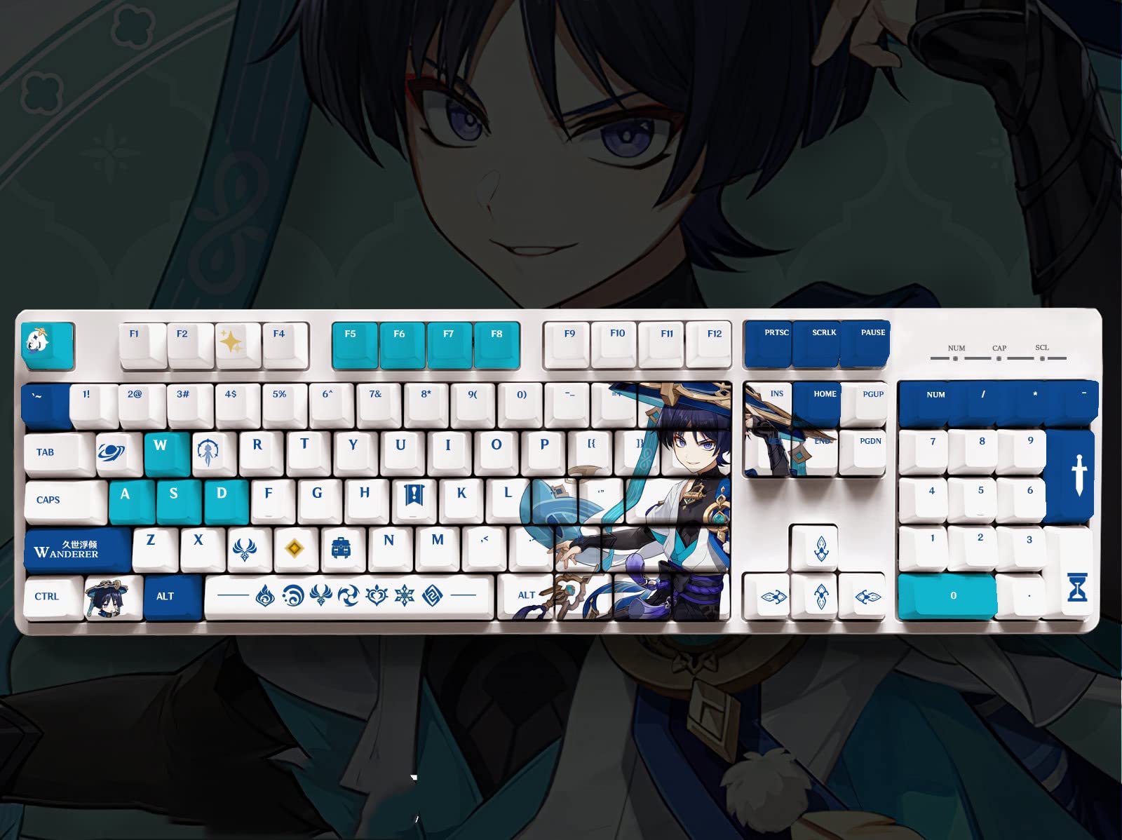 Amazon | 原神グッズ キーボード 原神風 全キャラクター PBT染め 昇華