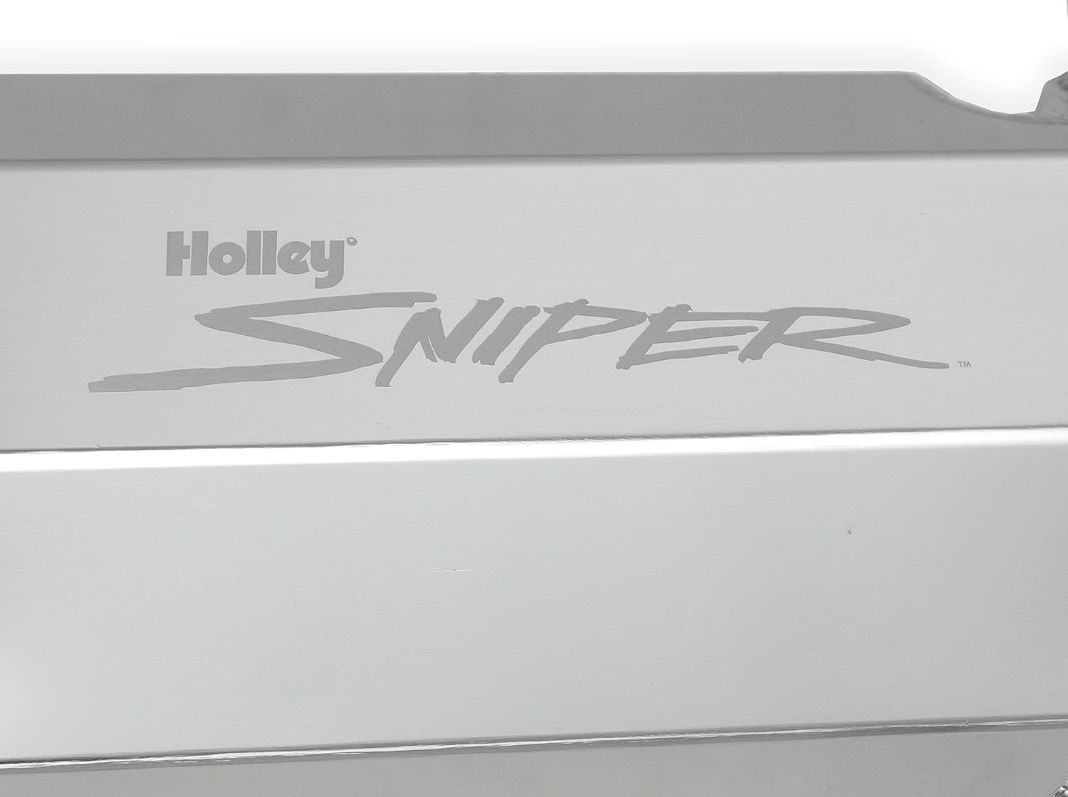 Holley 890010 Aluminum Valve Cover Set Flat Top w/Emissions Port Pair Natural Finish Aluminum Valve Cover Set