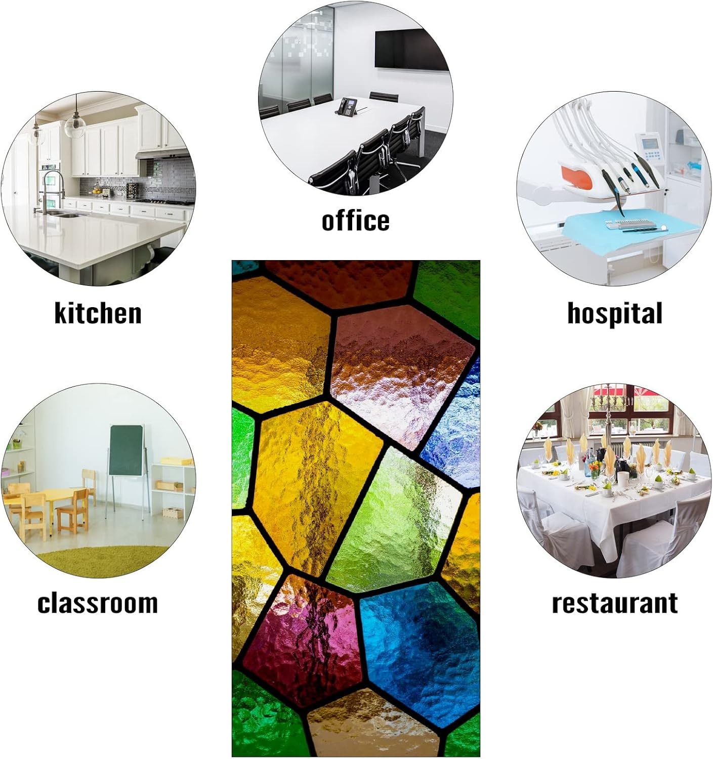Stained Glass Window Colorful Diamond Color - Fluorescent Light Covers - 2x4 Drop Ceiling Fluorescent Decorative Ceiling Light Cover Skylight Film Filter