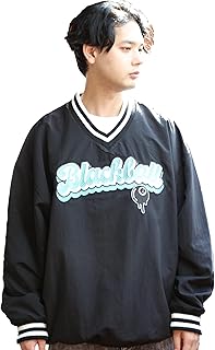 8(eight) (エイト) ナイロン ジャケット メンズ プルオーバー 刺繍 Vネック ロゴ ストリート