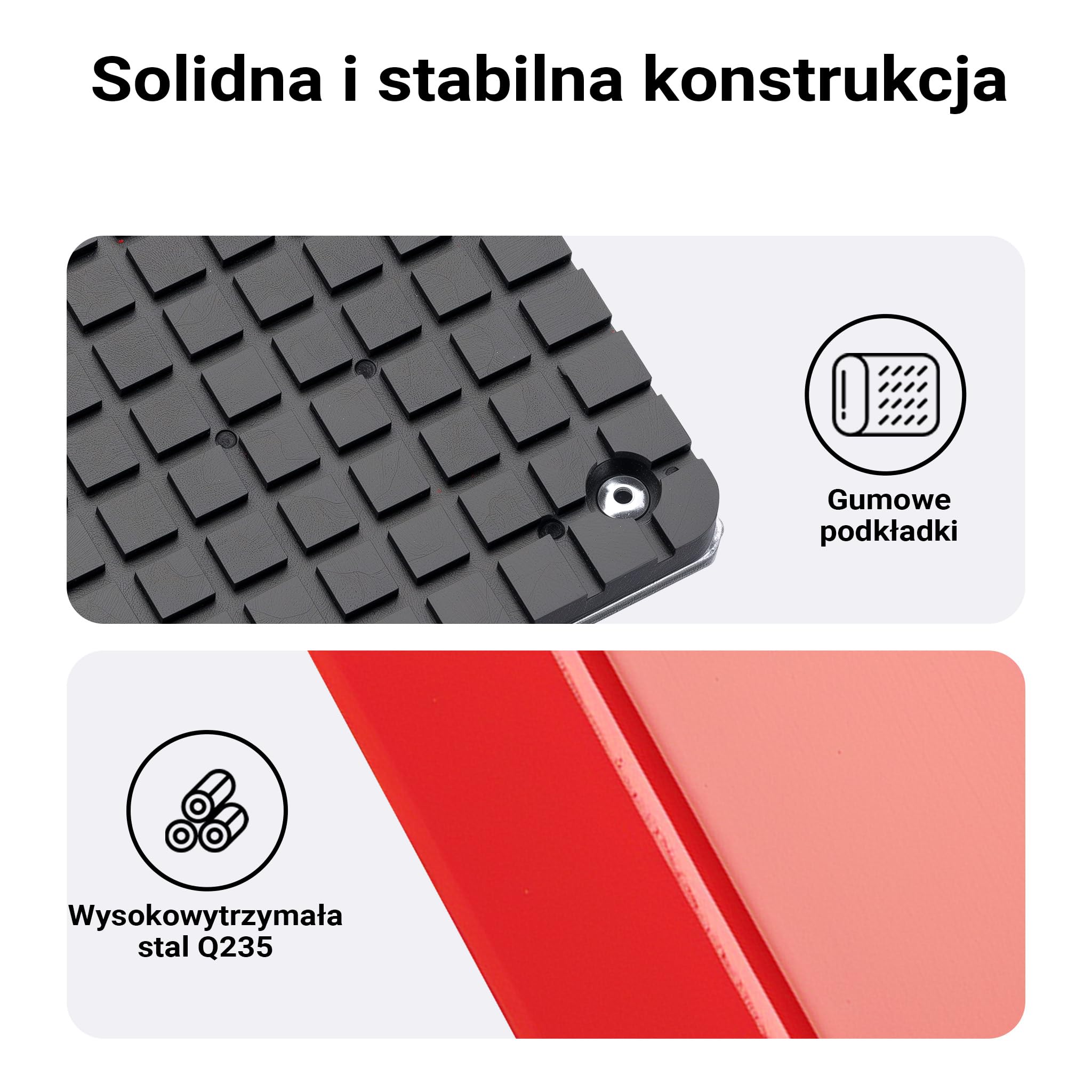 Wiltec belka poprzeczna mostu podnośnikowego 2000kg Belka poprzeczna mostu podnośnikowego z gumowymi podkładkami