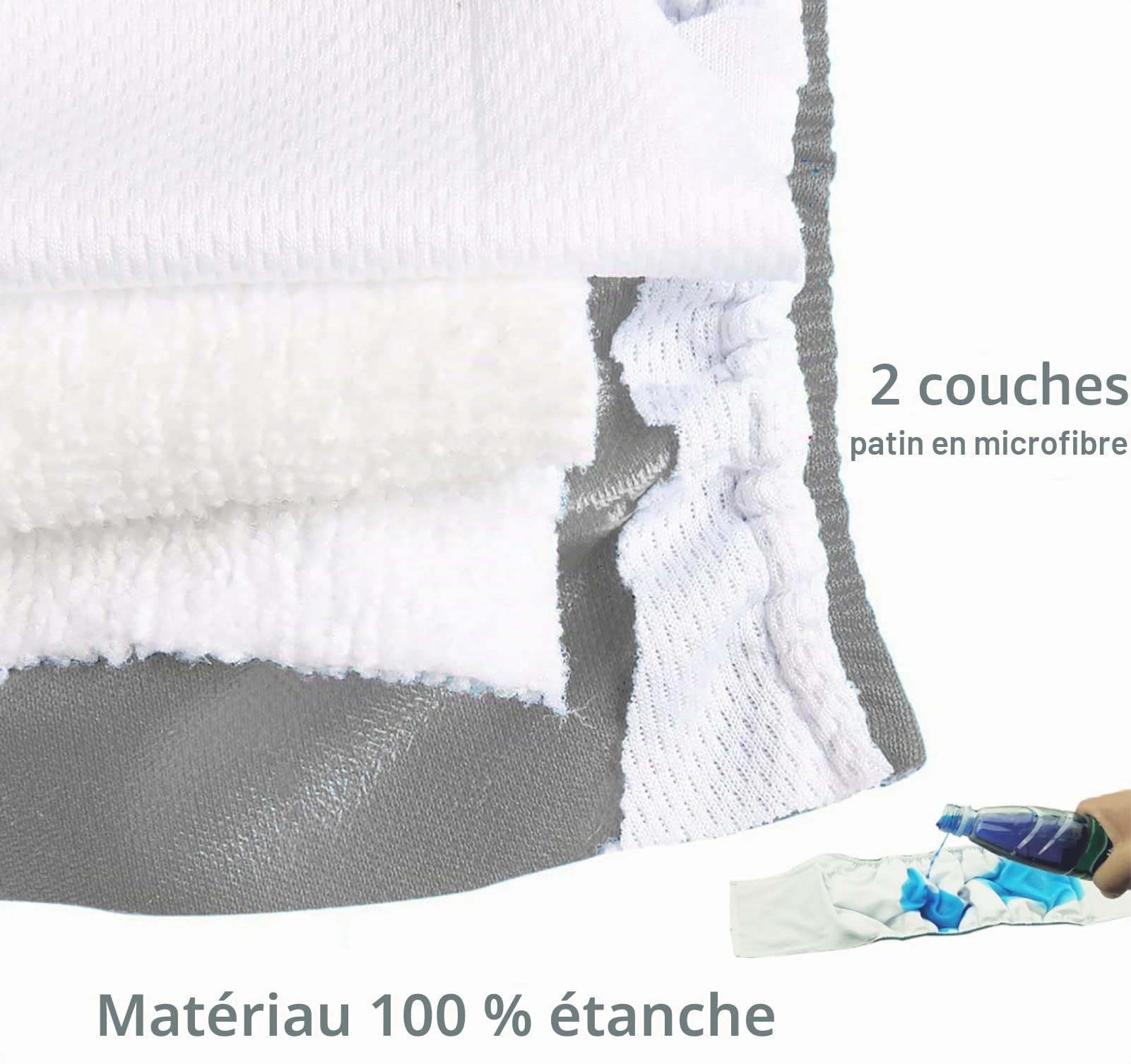 LeerKing Couches pour Chiens Male Lavable Lot de 3 Bandeau Ventrale Réutilisables Très Absorbantes pour Chiens Anti-Pipi Incontinent de Petite Moyenne et Grande Taille L