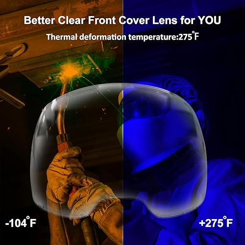 Miniatura 2 de 0700000802 Lente de cubierta frontal transparente, sustituto de la lente ESAB Sentinel A50, lente de visión de 3.94" x 2.36", lente de tapa exterior