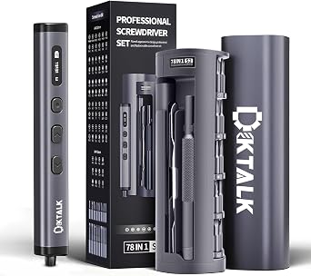 78-in-1 Electric Precision Repair Tool Kit for Electronics, Cordless Mini Electric Tool with 72 Magnetic Bits & USB-C Charging, Power Repair Set for Phone, Computer, Laptop & Small Appliances